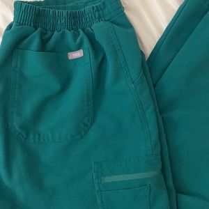 FIGS Yola Skinny Scrub Pant M Hunter Green